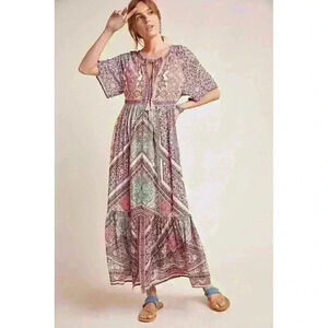 Kachel‎ Anthropologie Dessa Tunic Multicolor Dress Size XS